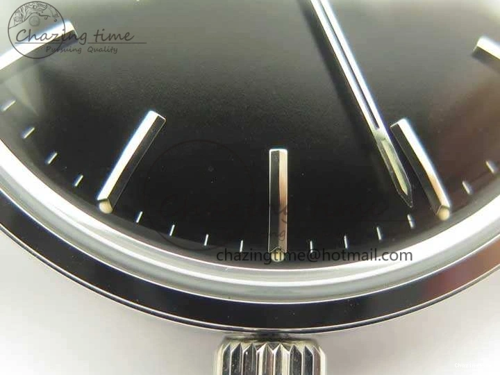 0301 EasyCare Seamaster 30 1962 SS TW Best Edition Black Dial On Leather Strap MIYOTA 8079
